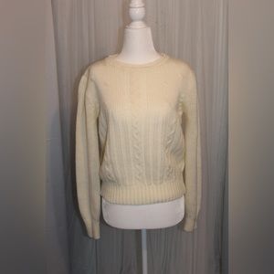 Cream Cable Knit Sweater